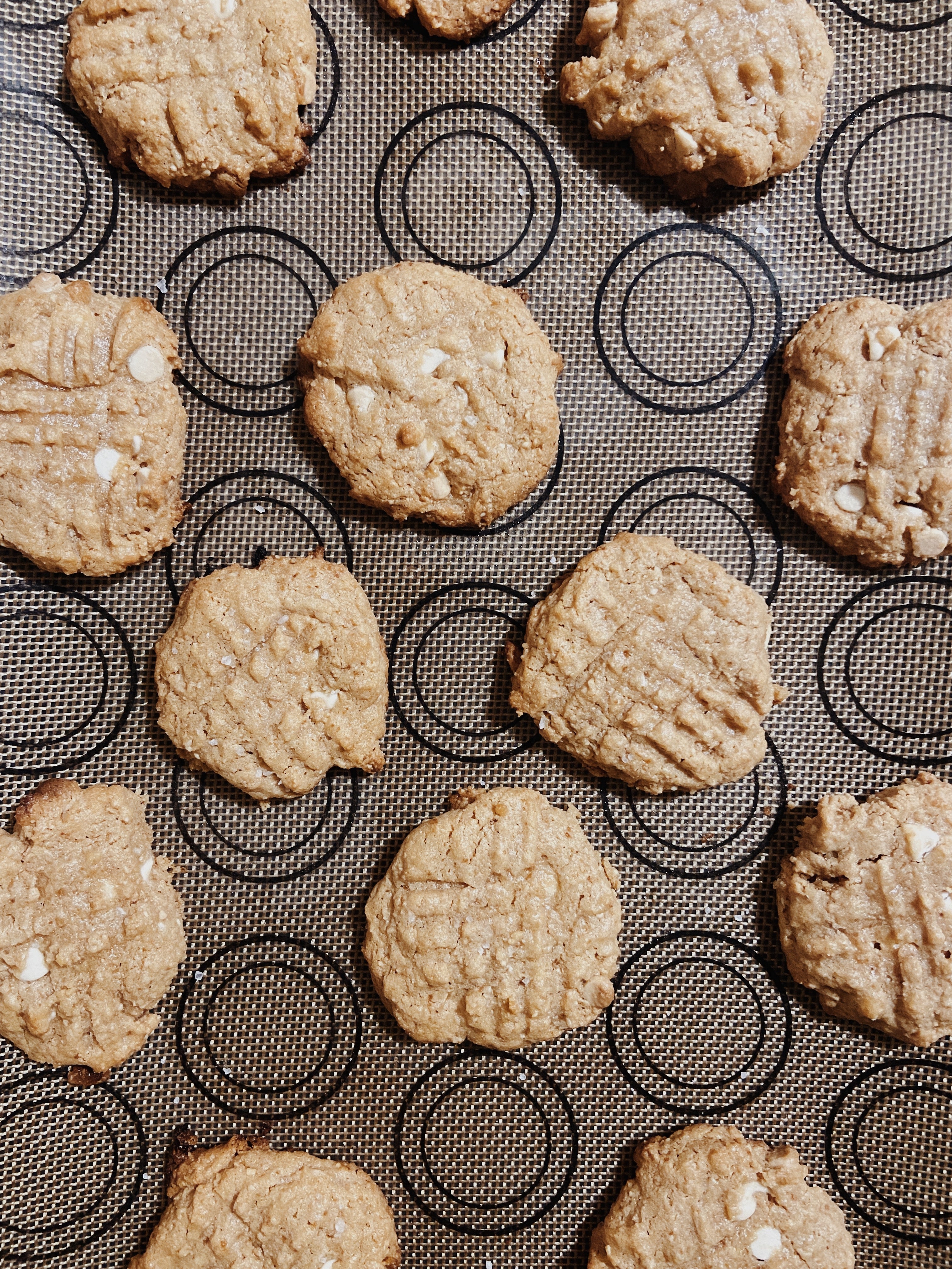 three ingredient gluten free peanut butter cookies